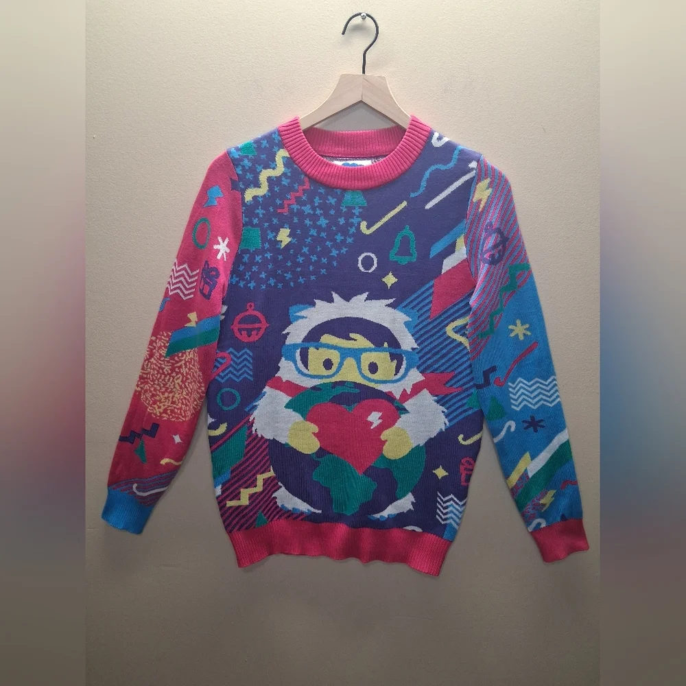 Salesforce 80s Retro Style Ugly Christmas Sweater Men's Small
